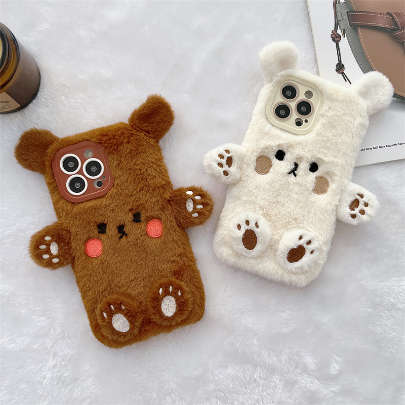 Apple Iphone 16 - Coque de téléphone antichoc en peluche