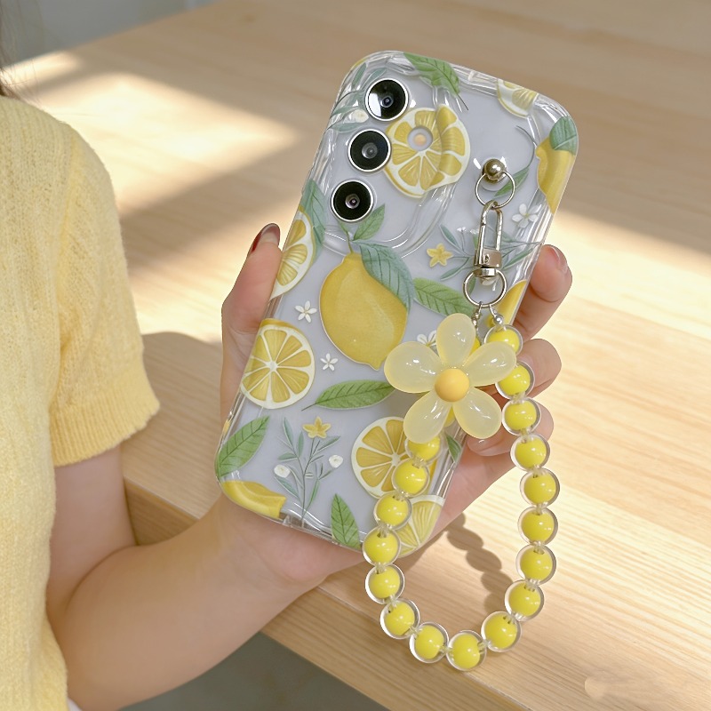 Yellow Phone Accessories - Coque de téléphone avec cordon motif