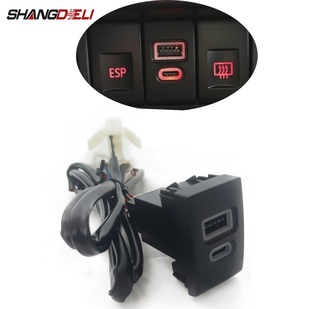 Phone Accessories Types - Prise de chargeur de voiture QC3.0,