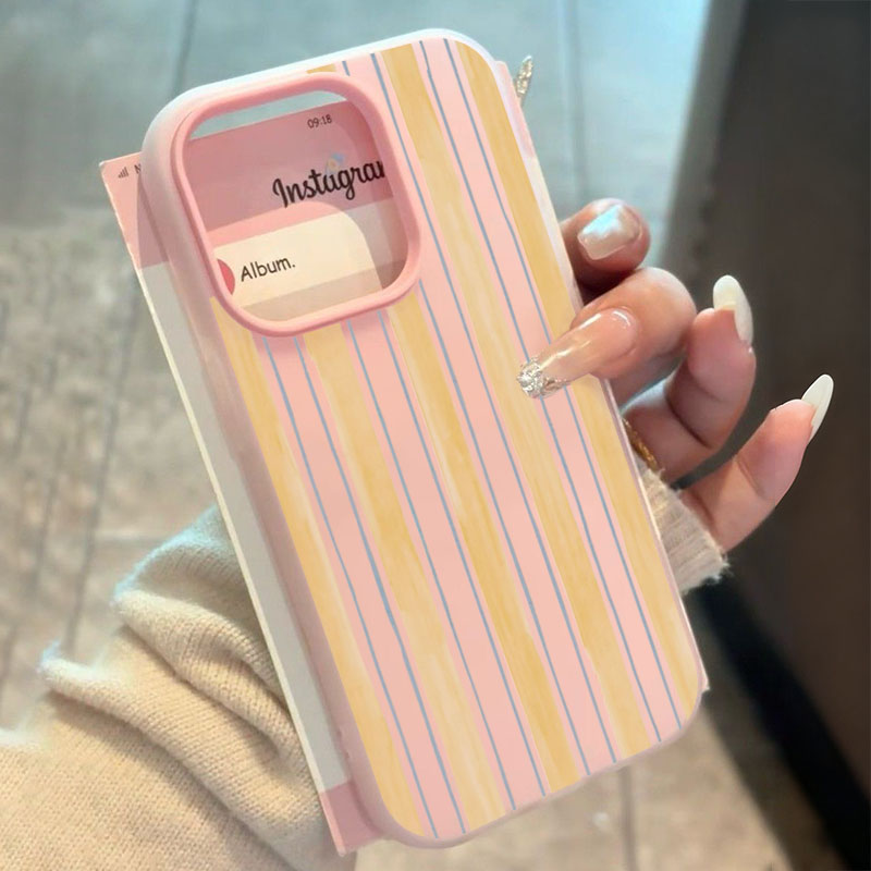Yellow Phone Accessories - Coque de téléphone élégante à rayures