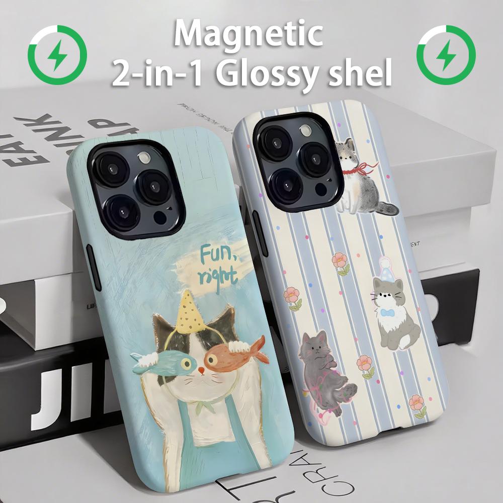 Apple Iphone 16 - Coque de téléphone magnétique 2 en