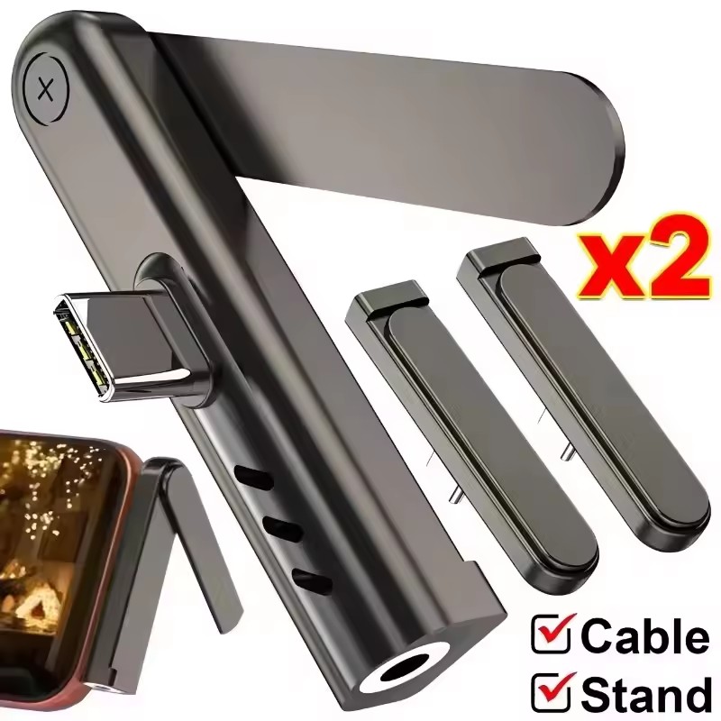 Desk Phone Stand - Support audio portable USB C à