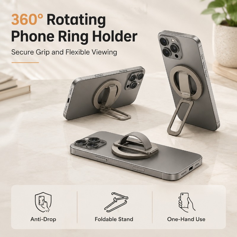 Desk Phone Stand - Support de téléphone magnétique en silicone