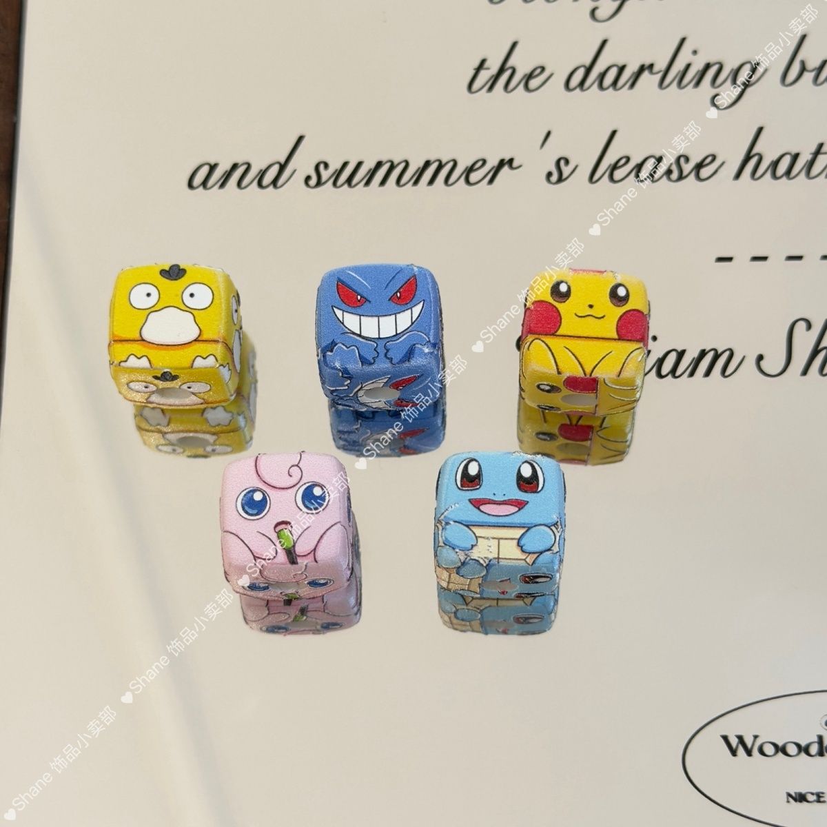 10 pièces de perles Pikachu à  - Phone Accessories Chain avis et prix