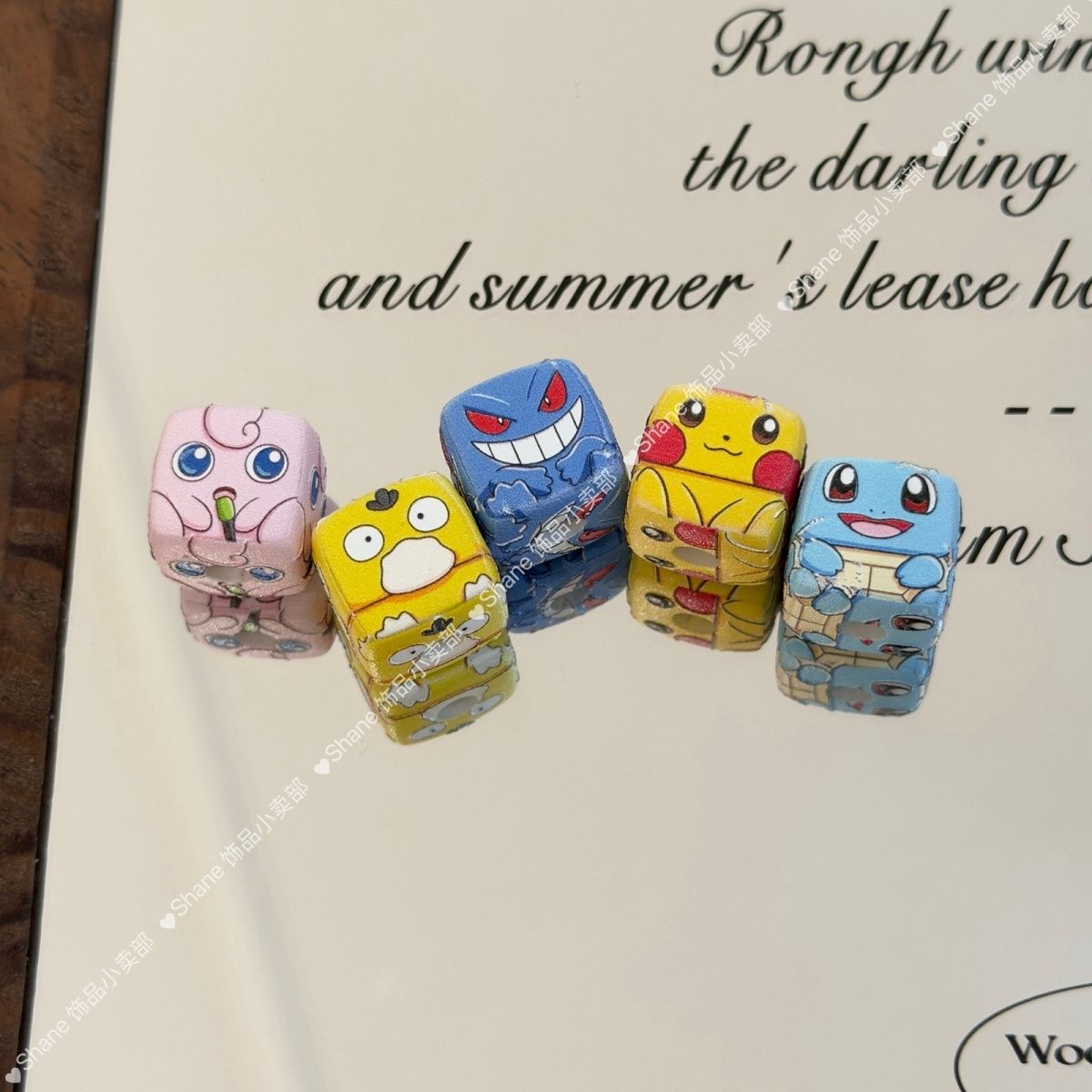 10 pièces de perles Pikachu à  - Phone Accessories Chain avis et prix