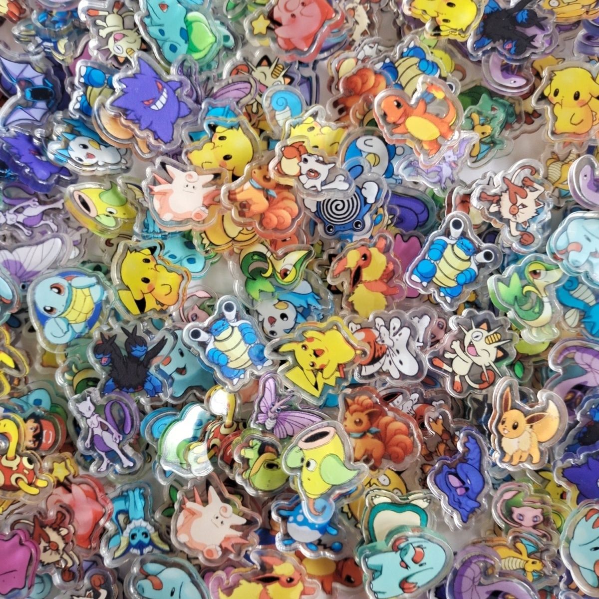 50 PIÈCES 3 Types Pokémon Anim - Phone Accessories Types avis et prix
