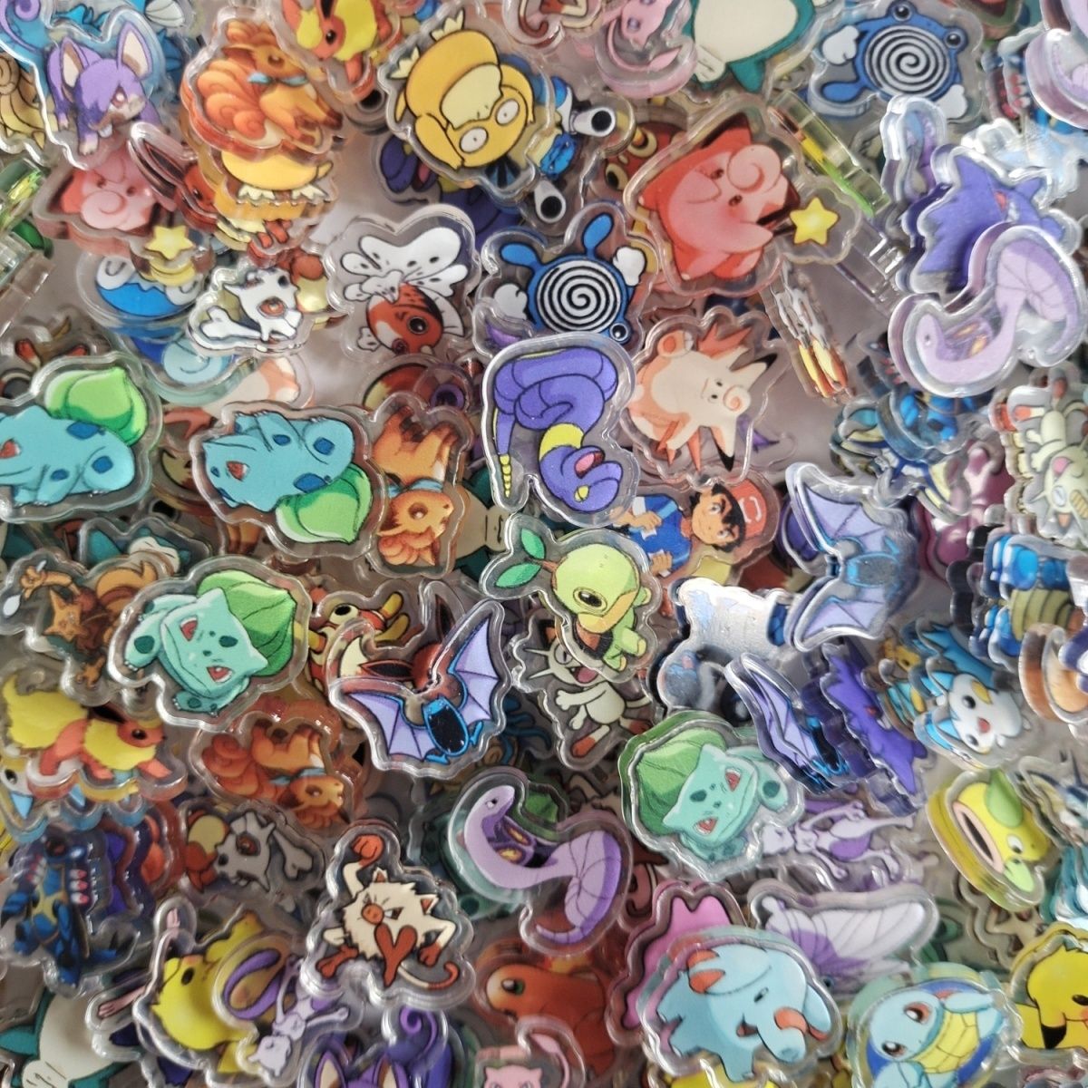 50 PIÈCES 3 Types Pokémon Anim - Phone Accessories Types avis et prix