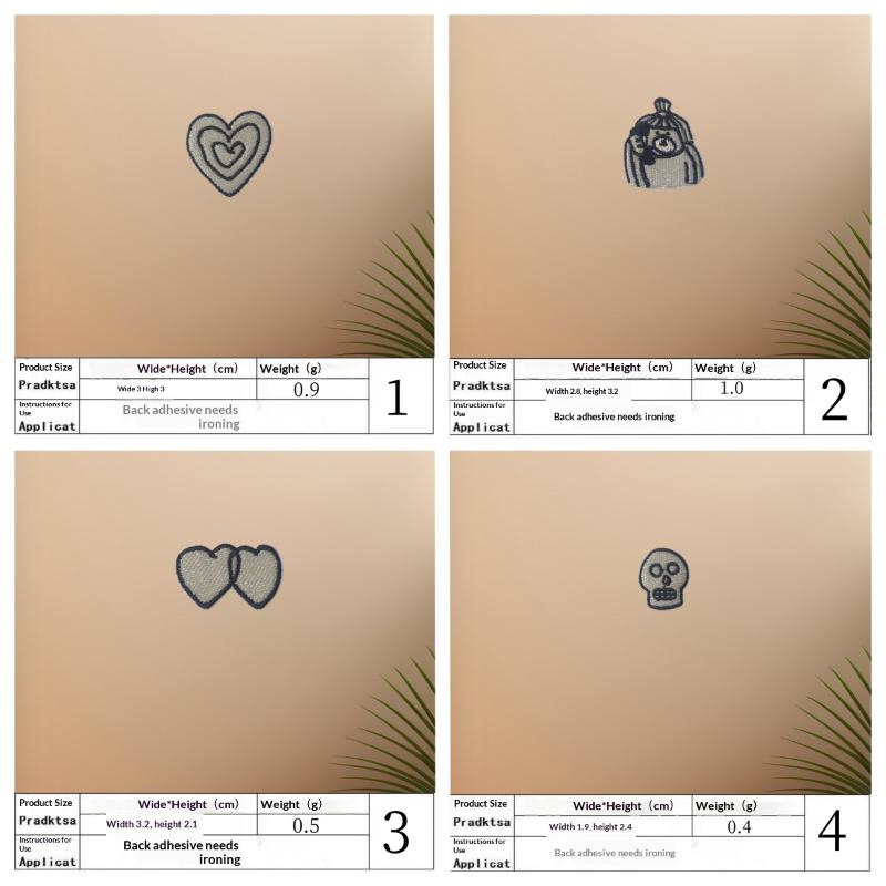 1 ensemble de patchs brodés Cœ - Phone Accessories avis et prix