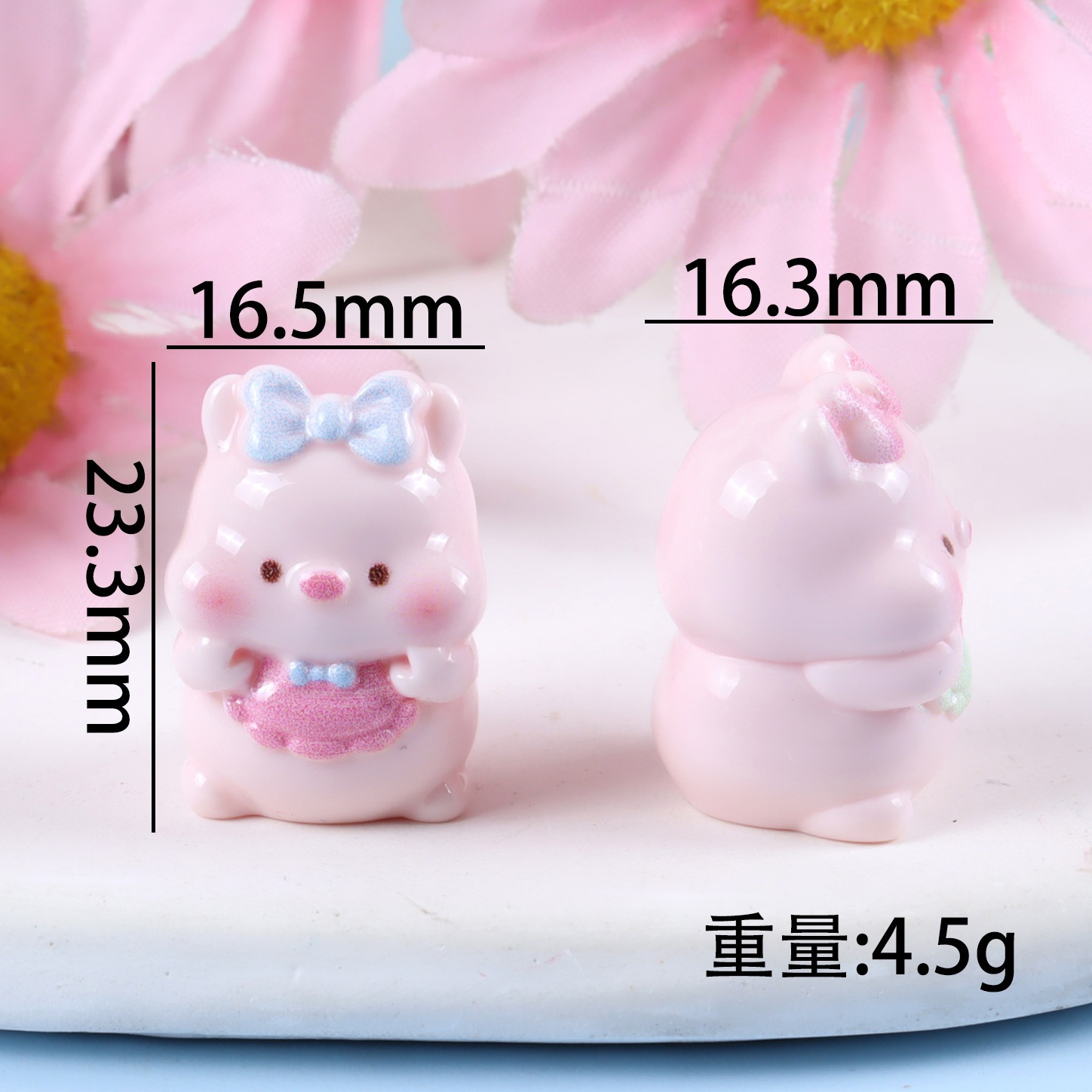 6 Breloques en résine mignonne - Yellow Phone Accessories avis et prix